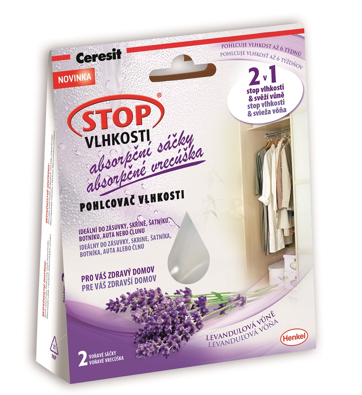 Ceresit pohlcovač vlhkosti sáčky 2x50g levanduľa