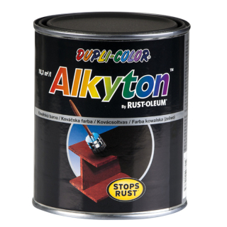 Alkyton 2v1 kováčska farba čierna - Antikorózna farba na kov