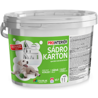 ProInteriér Sadrokartón - biela, jemne zrnitá vnútorná farba
