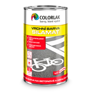 Colorlak Silamat 0,9L - rýchloschnúca akrylátová farba na betón a asfalt