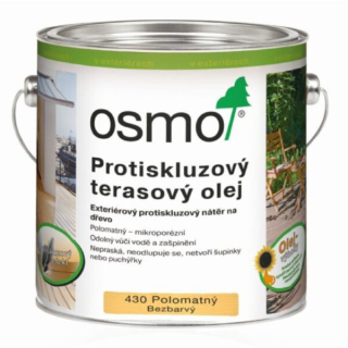 Osmo protišmykový terasový olej - konečný náter na terasové dosky alebo iné drevené povrchy